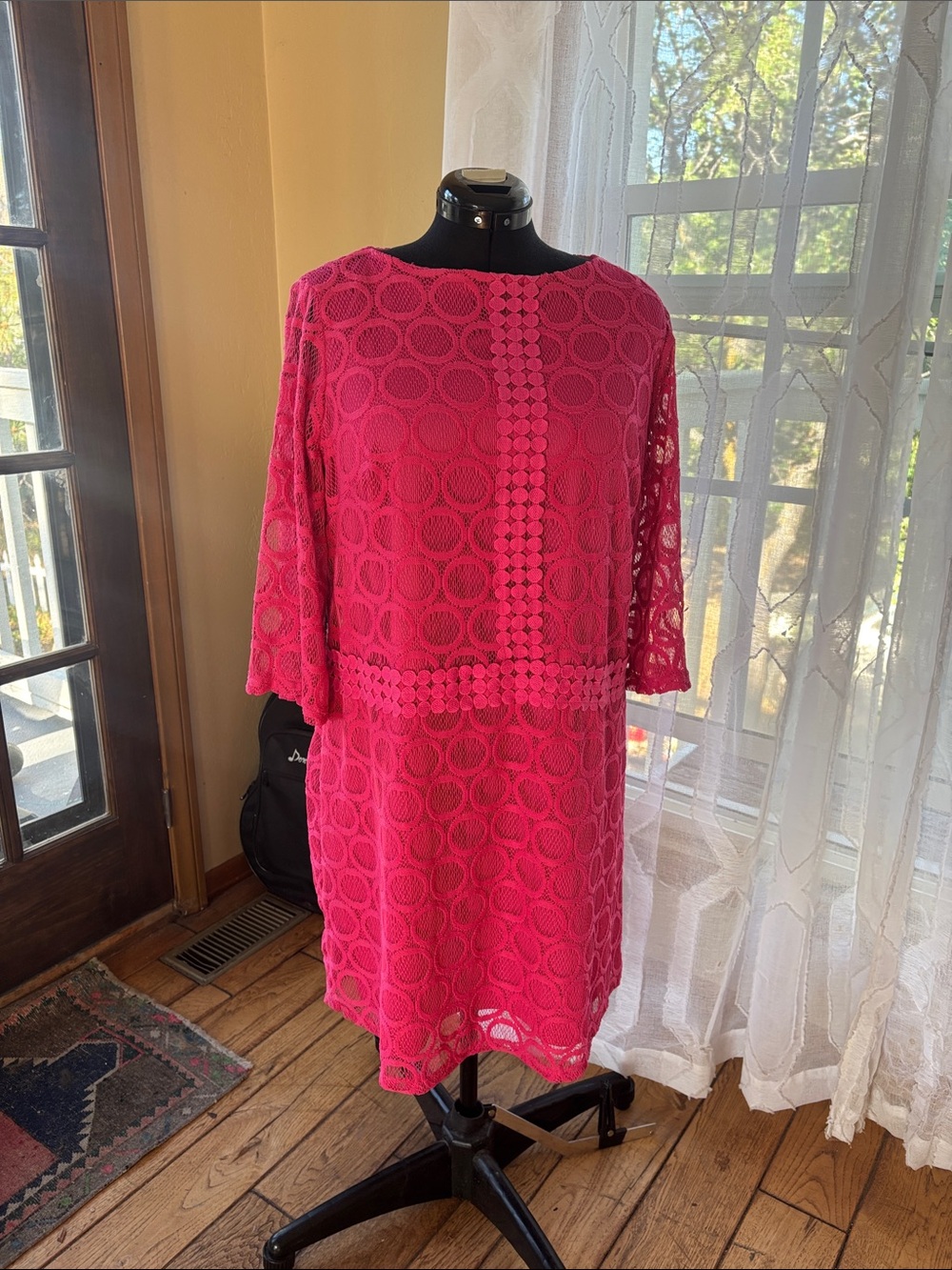 London Times Hot Pink Lined Garment